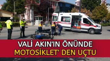 KIRŞEHİR İL EMNİYET MÜDÜRLÜĞÜ ÖNÜNDE TRAFİK KAZASI