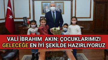 KIRŞEHİR’Lİ ÇOCUKLARDAN VALİ AKIN’A ZİYARET