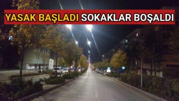 YASAK BAŞLADI KIRŞEHİR’DE SOKAKLAR BOŞALDI