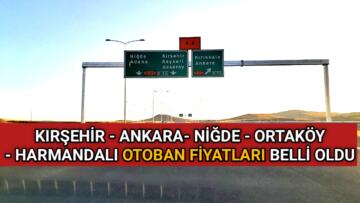 KIRŞEHİR OTOBANI TÜM FİYAT LİSTESİ