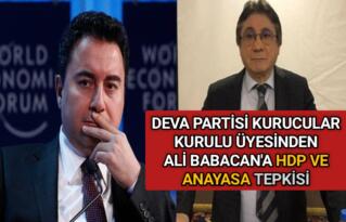 ALİ BABACAN’IN YOL ARKADAŞINDAN HDP VE ANAYASA TEPKİSİ
