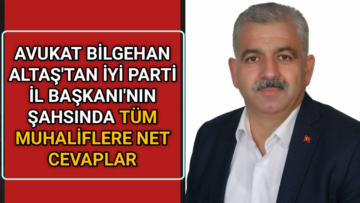 ALTAŞ’TAN AK PARTİ CENAHINA DERS MUHALEFETE SUS NİTELİĞİNDE CEVAPLAR