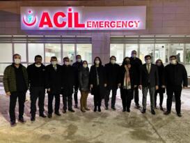 KIRŞEHİR AK PARTİ’DEN SAĞLIK ÇALIŞANLARINA ZİYARET