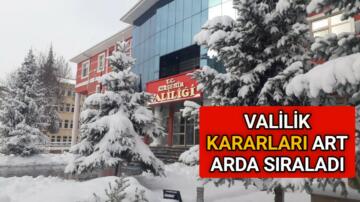 KIRŞEHİR VALİLİĞİ KARARLARI ART ARDA AÇIKLADI