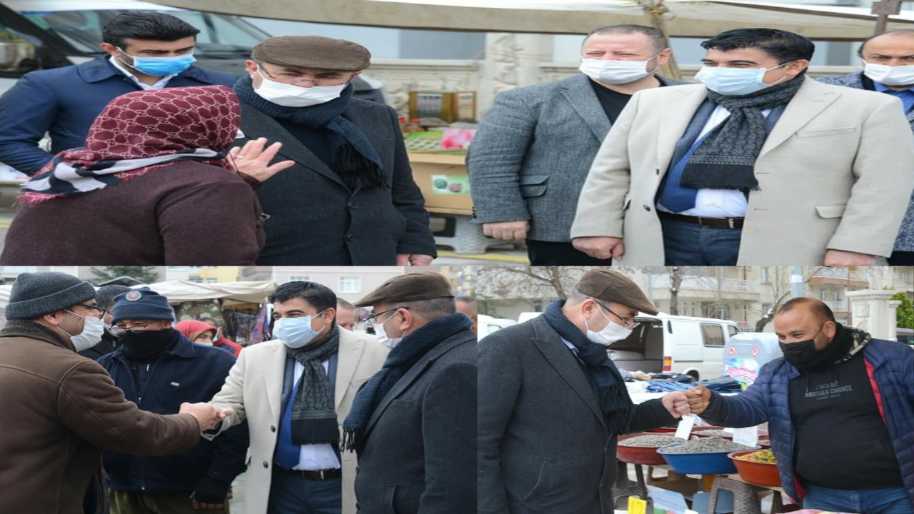 KANDİL GÜNÜ ESNAF VE VATANDAŞLA BİR ARAYA GELDİLER