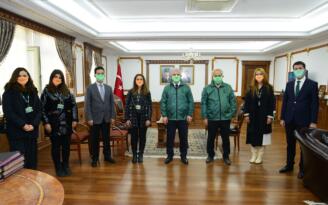 YEŞİLAY HAFTASI NEDENİYLE VALİ AKIN’A ZİYARET