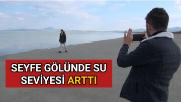 SEYFE GÖLÜ’NDE SON YAĞIŞLARLA BİRLİKTE SU SEVİYESİ ARTTI