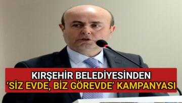 BELEDİYEDEN ‘SİZ EVDE, BİZ GÖREVDE’ KAMPANYASI