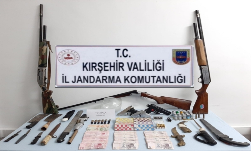 KIRŞEHİR JANDARMADAN KUMAR OPERASYONU