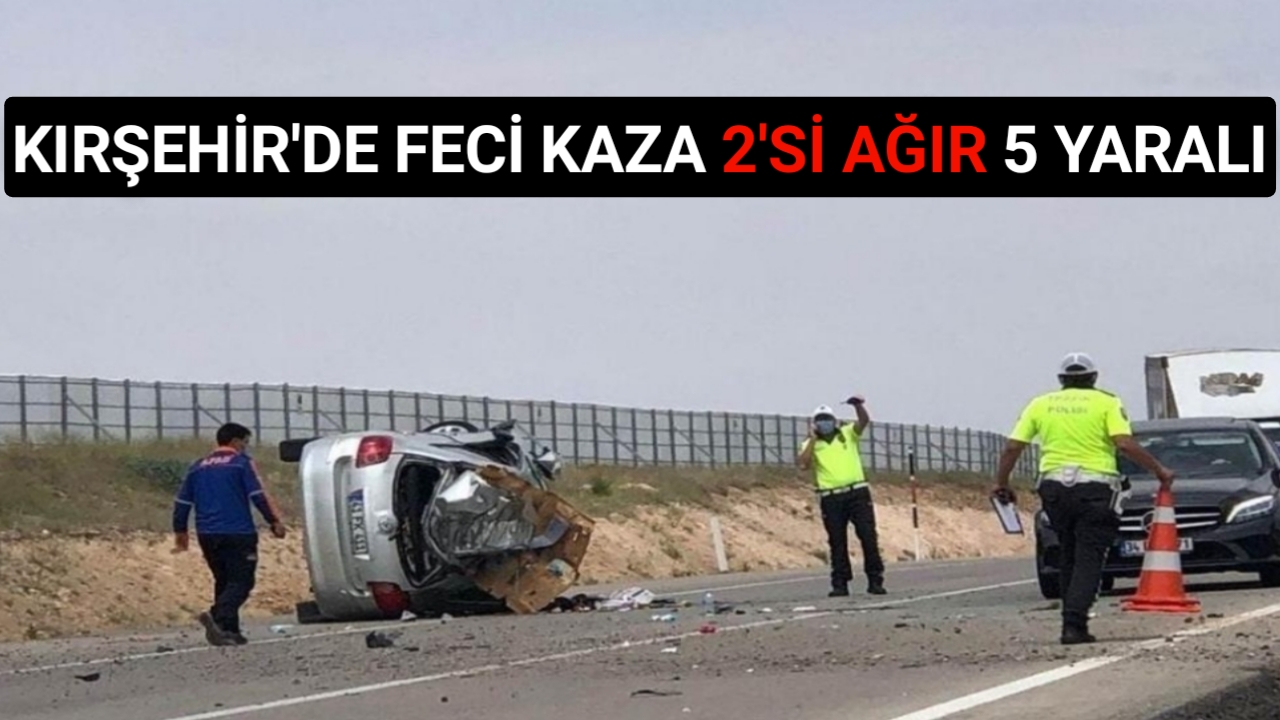 LASTİĞİ ÇIKAN ARAÇ KAZA’YA SEBEP OLDU 2 Sİ AĞIR 5 YARALI