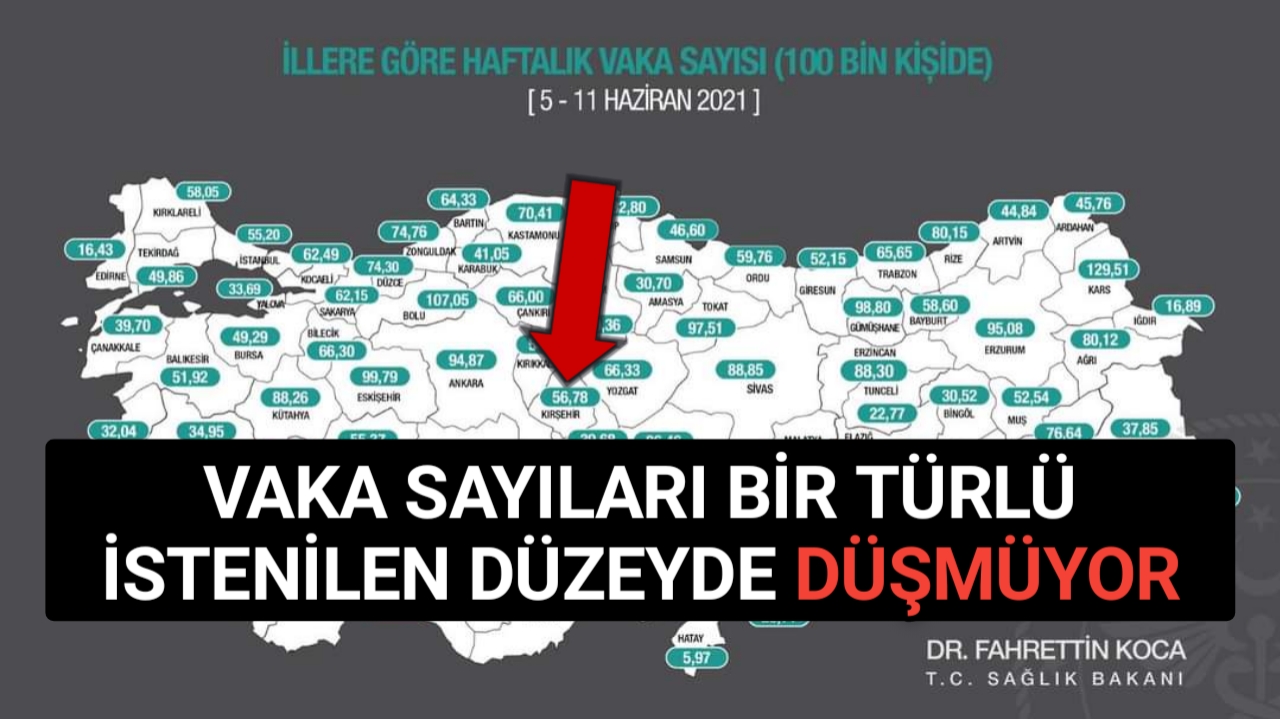 KIRŞEHİR’DE VAKA SAYILARI İSTENİLEN DÜŞÜŞTE DEĞİL