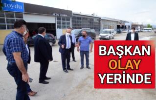 BAŞKAN, ESNAFA VE HABERİMİZE KAYITSIZ KALMADI