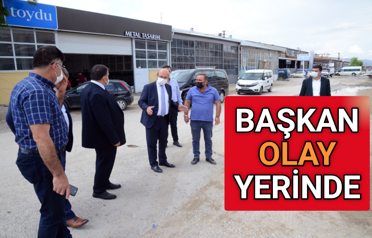 BAŞKAN, ESNAFA VE HABERİMİZE KAYITSIZ KALMADI