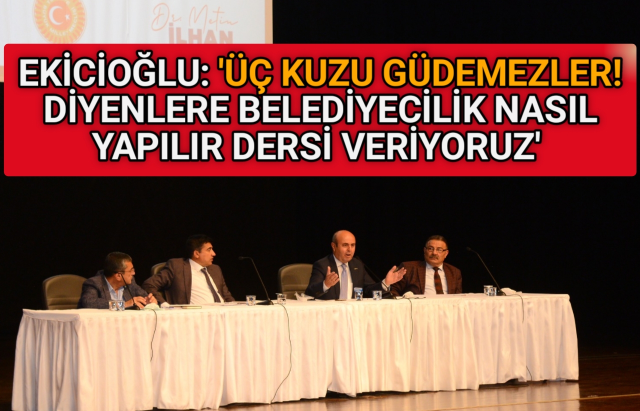BELEDİYE BAŞKANI EKİCİOĞLU MUHTARLARLA BULUŞTU