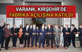 AK PARTİ İL BAŞKANI ÜNSAL’IN DAVETLİSİ OLARAK KIRŞEHİR’E GELEN SANAYİ BAKANI VARANK FABRİKA AÇTI