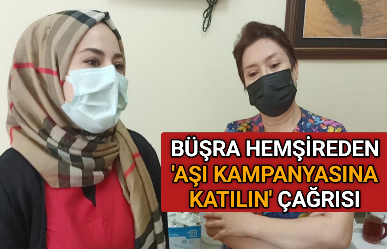 Kırşehir’de aşılama çalışmalarına devam eden Büşra hemşire, başlatılan aşı kampanyalarına
