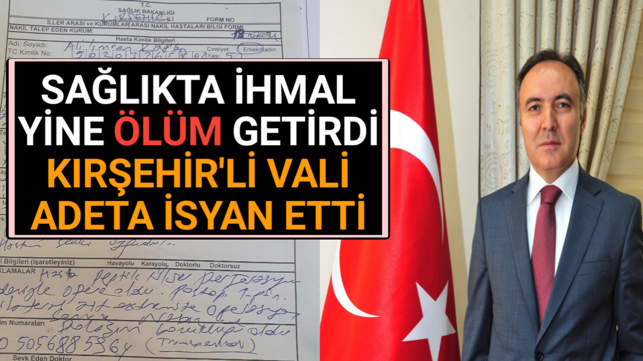 KIRŞEHİR’DE SAĞLIK KIRMIZI ALARM VERİYOR