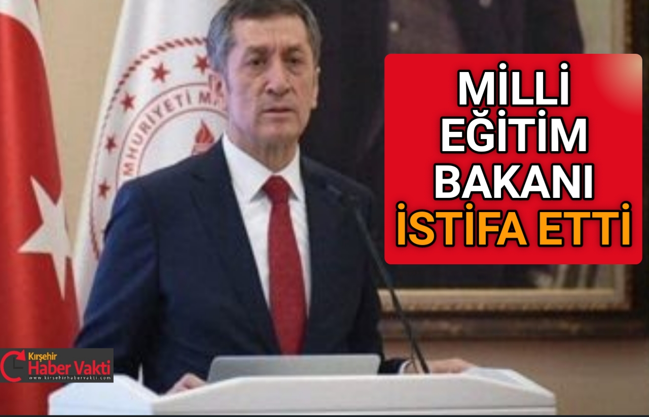 MİLLİ EĞİTİM BAKANI ZİYA SELÇUK İSTİFA ETTİ