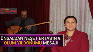 ÜNSAL’DAN NEŞET ERTAŞ’IN 9. ÖLÜM YILDÖNÜMÜ MESAJI