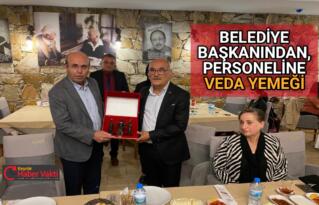 BELEDİYE BAŞKANINDAN, PERSONELİNE VEDA YEMEĞİ