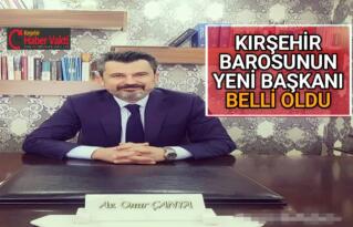 KIRŞEHİR’İN YENİ BARO BAŞKANI AV. ONUR ÇANTA OLDU