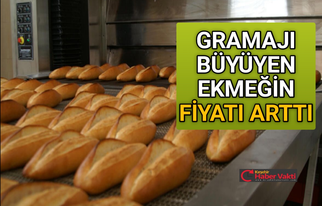 Kırşehir’de ekmeğin gramajı artarken fiyat güncellemesi geldi. Kentte, 200 gram