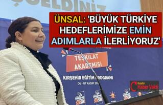 AK PARTİ İL BAŞKANI ÜNSAL TEŞKİLAT AKADEMİSİ EĞİTİMİNDE KONUŞTU