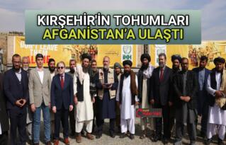 KIRŞEHİR’İN TOHUMLARI AFGANİSTAN’A ULAŞTI