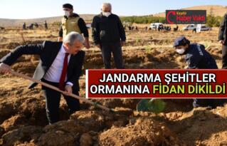 JANDARMA ŞEHİTLER ORMANINA FİDAN DİKİLDİ