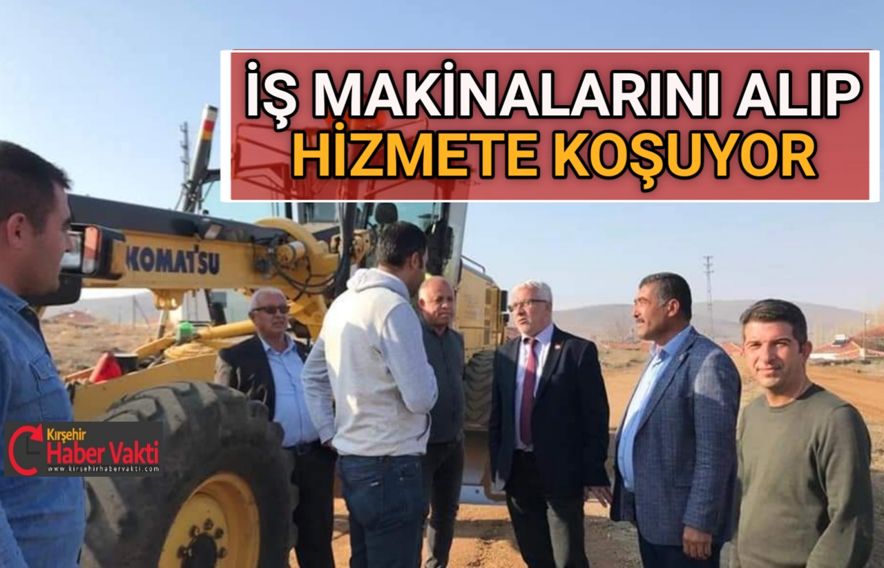 Kırşehir’in Akpınar ilçesi köylerinde çalışmalarına devam eden İl Özel İdaresi