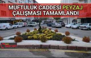MÜFTÜLÜK CADDESİ PEYZAJ ÇALIŞMASI TAMAMLANDI