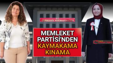 MELEKET PARTİSİ İL BAŞKANI BALTALIK: ‘ KAYMAKAMA YAKIŞMAYACAK TAVIRLA KARŞILAŞTIK ‘