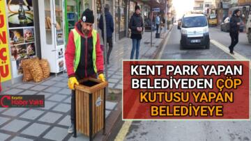 KIRŞEHİR BELEDİYESİ ÇÖP KUTUSU ÜRETİYOR