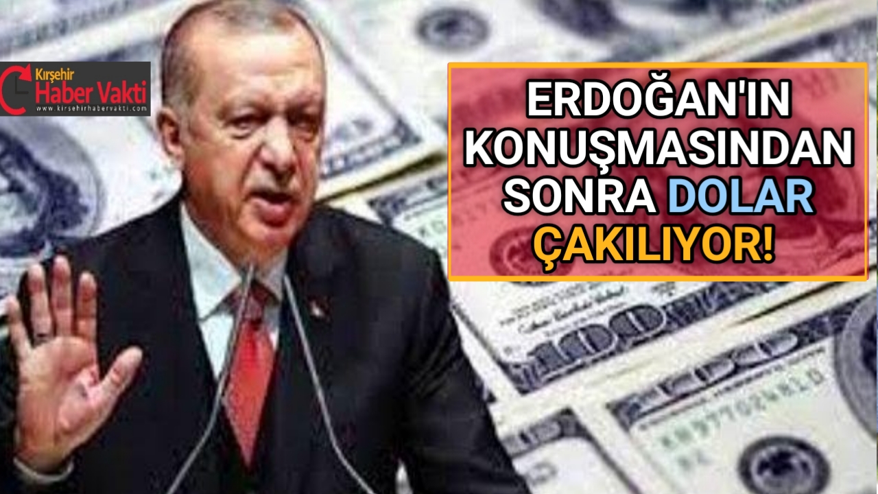 ERDOĞAN’IN KONUŞMASINDAN SONRA DOLAR ÇAKILIYOR!
