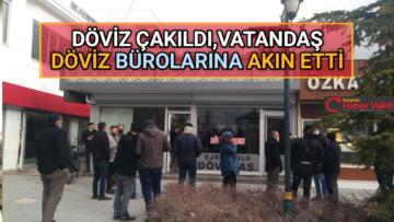SERT DÜŞÜŞ SONRASI DÖVİZ BÜROLARINA KOŞTULAR