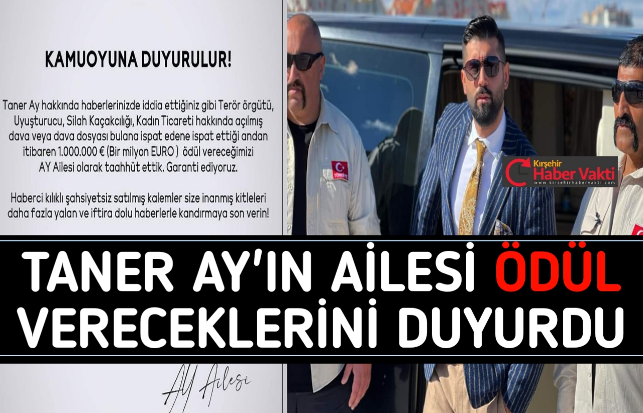 AY AİLESİNDEN, TANER AY’A ATILAN İFTİRALAR HAKKINDA İDDİALI AÇIKLAMA