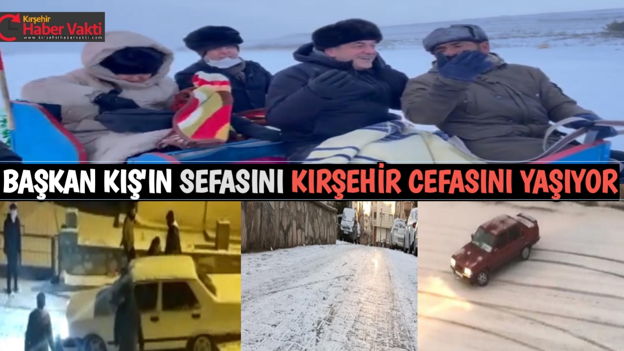 BAŞKAN; KAR, BUZ KEYFİ YAŞARKEN YURTTAŞ PERİŞAN