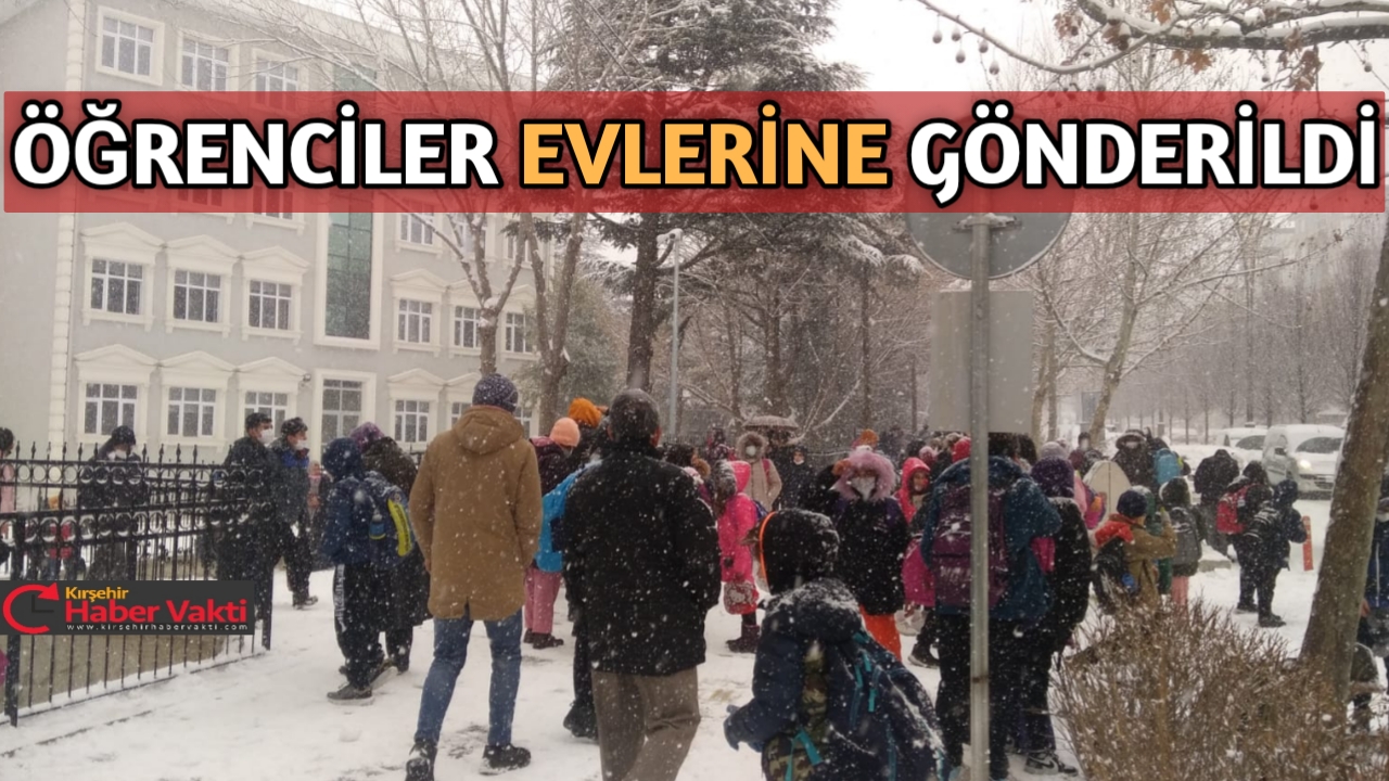 KIRŞEHİR’DE EĞİTİME ‘KAR’ TATİLİ