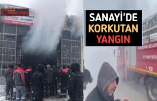 KIRŞEHİR SANAYİ SİTESİNDE KORKUTAN YANGIN
