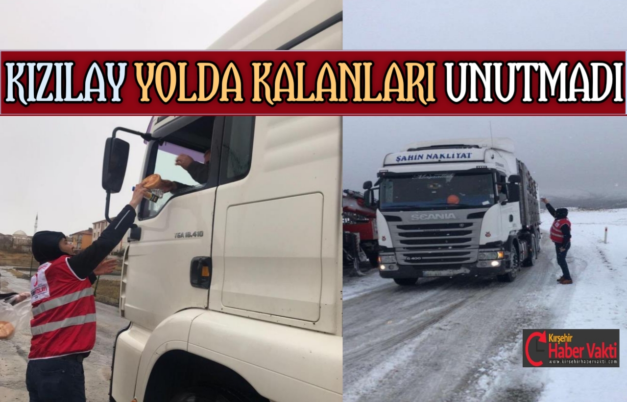 KIZILAY YOLDA KALANLARA KUMANYA DAĞITTI