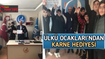 KIRŞEHİR ÜLKÜ OCAKLARI’NDAN KARNE HEDİYESİ