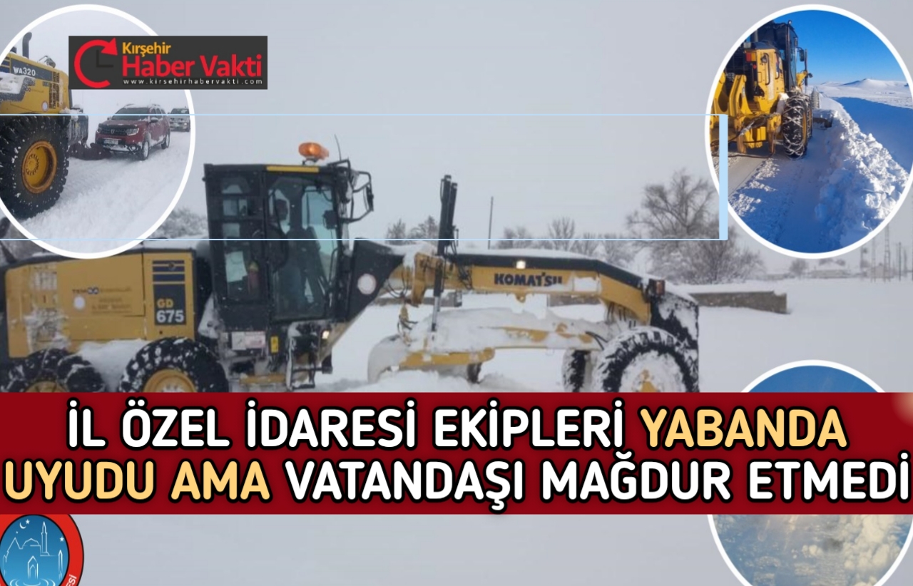 Kırşehir İl Özel İdaresi ekipleri Karla Mücadele Çalışmalarını Tamamladı. İlimiz