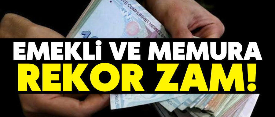 ERDOĞAN, MEMUR VE EMEKLİ ZAMMINI AÇIKLADI