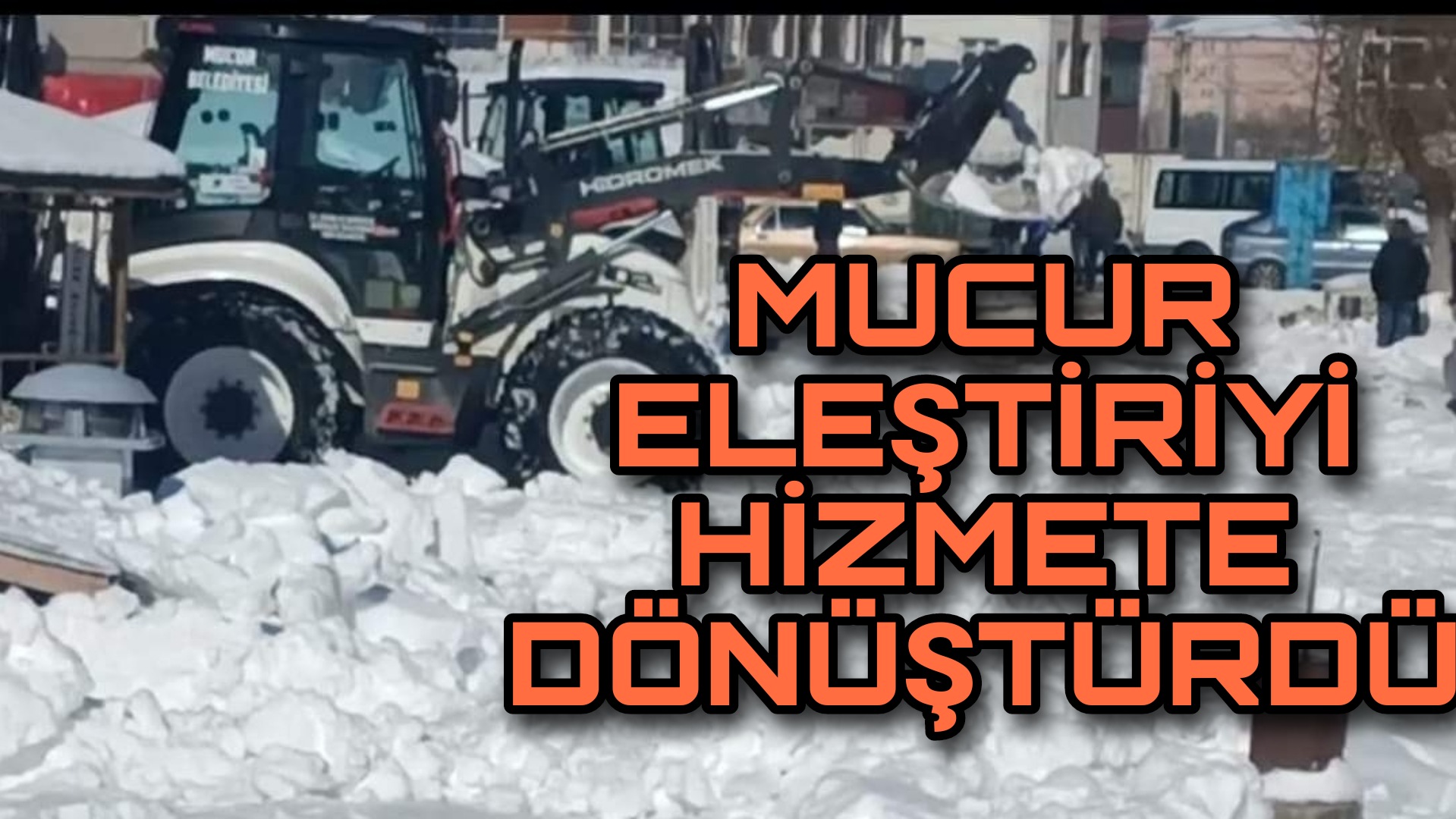 Haberimizden sonra Kırşehir’e bağlı Mucur Belediyesi ekipleri tarafından kent merkezinde