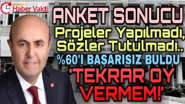 ANKET SONUCU: ‘CHP’Lİ BELEDİYE BUGÜN SEÇİM OLSA SANDIKTAN ÇIKAMAZ’