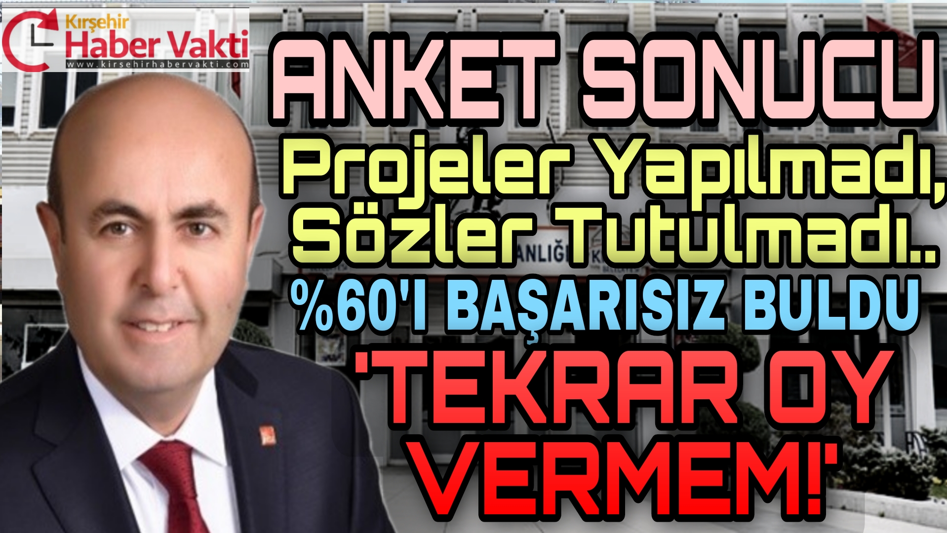 ANKET SONUCU: ‘CHP’Lİ BELEDİYE BUGÜN SEÇİM OLSA SANDIKTAN ÇIKAMAZ’