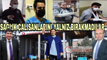 KIRŞEHİR’İN SİYASİLERİNDEN SAĞLIK ÇALIŞANLARINA GEÇMİŞ OLSUN ZİYARETİ