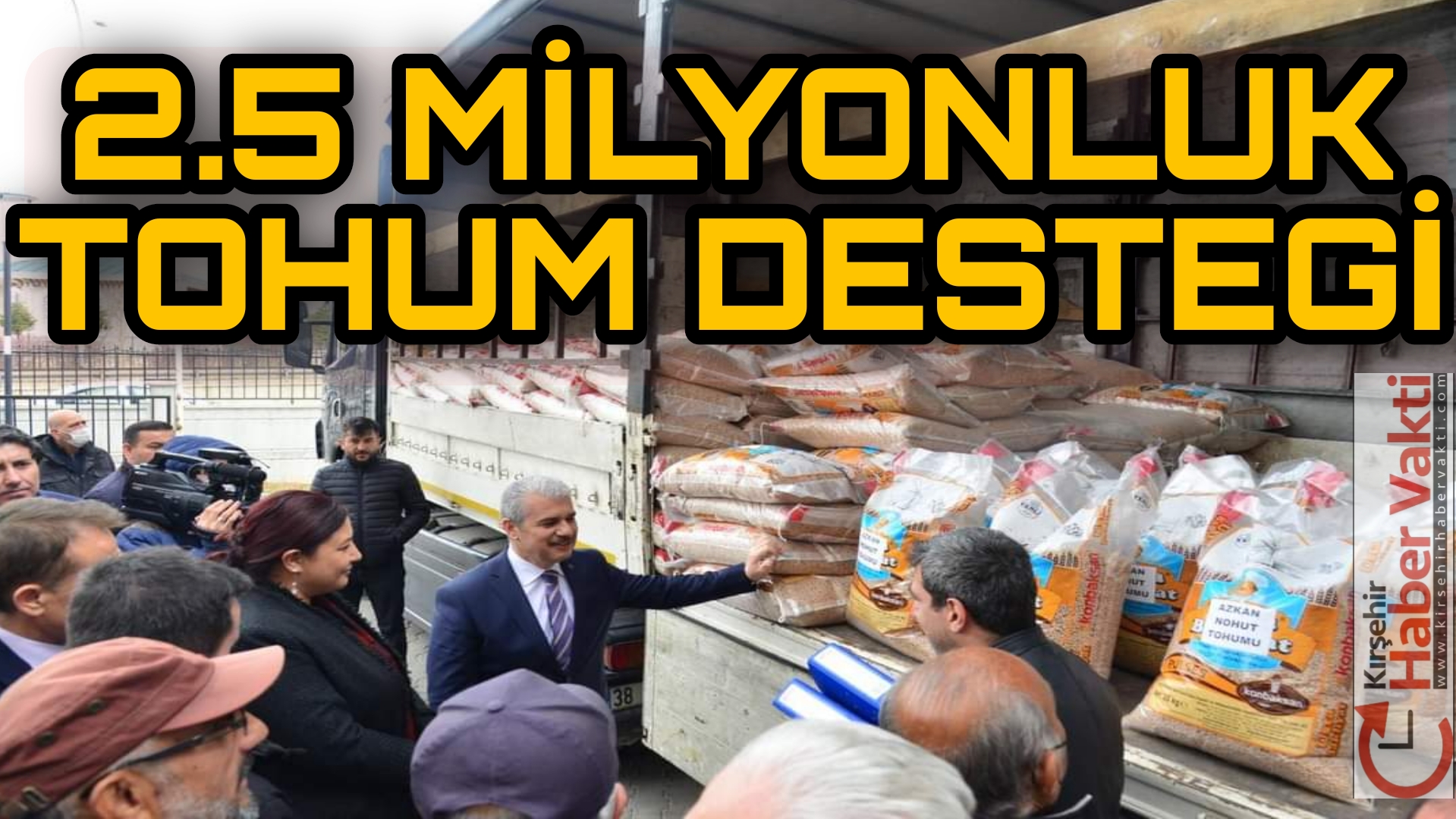 KIRŞEHİR’DE ÇİFTÇİLERE 2.5 MİLYONLUK TOHUM DESTEĞİ