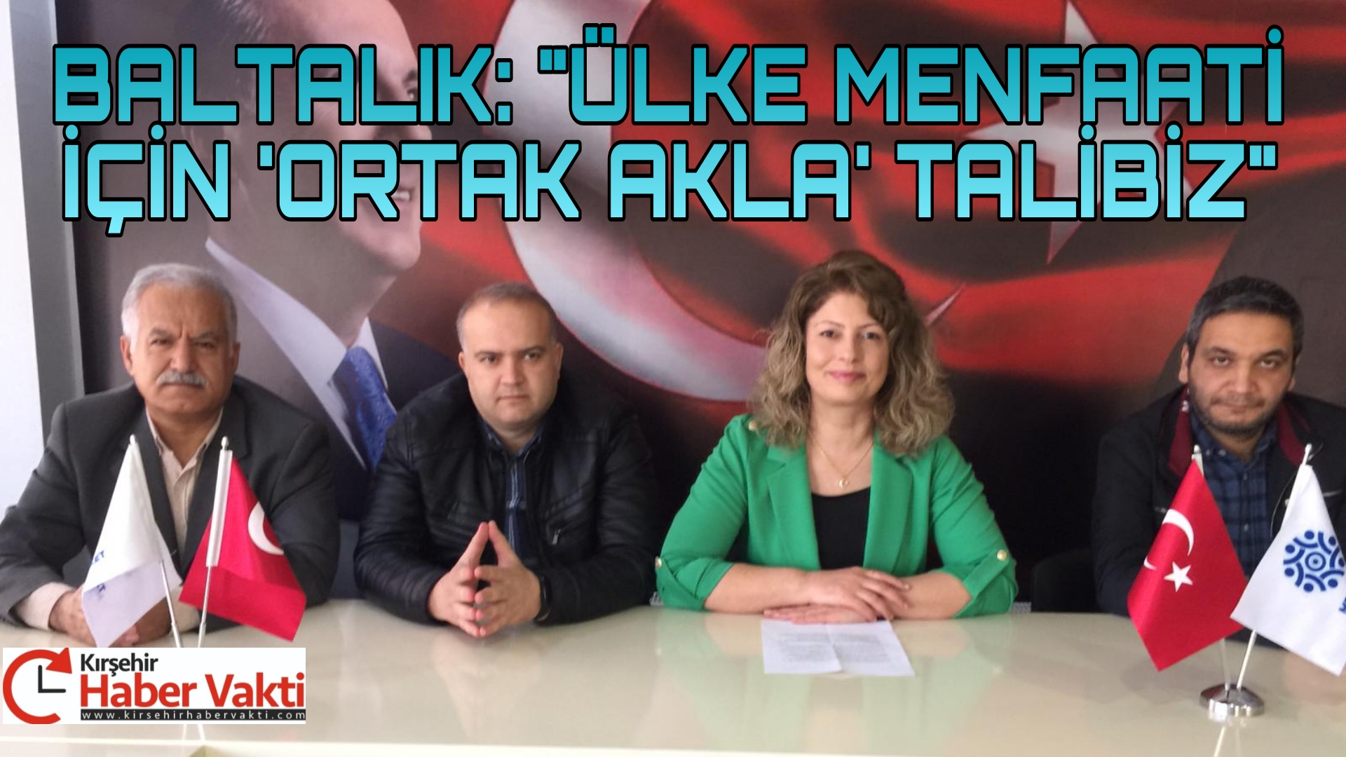 Memleket Partisi Kırşehir İl Başkanı Gülay Baltalık, partisinin il binasında