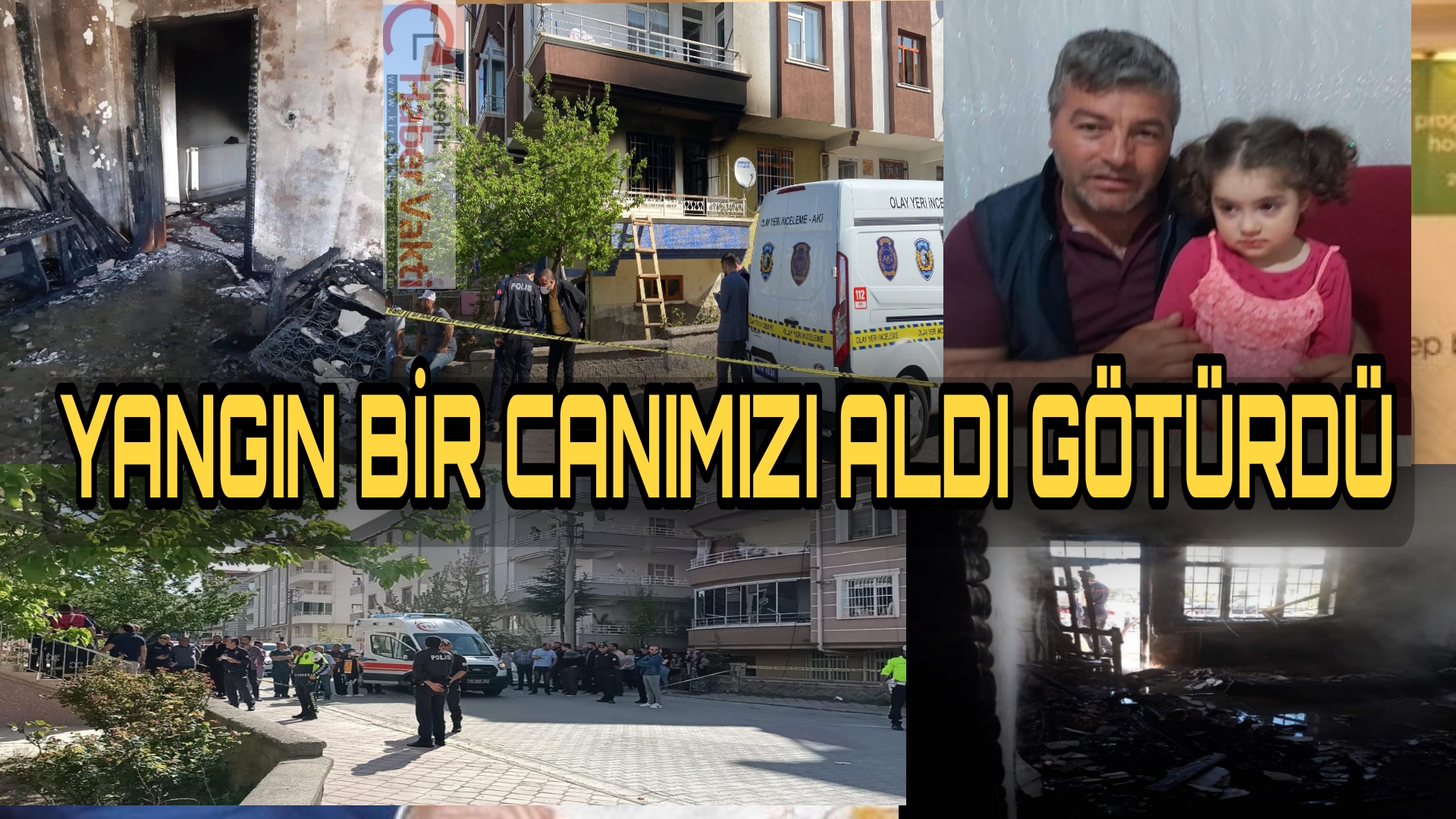 KIRŞEHİR’DE YANGIN: BU ACIYA YÜREK DAYANMAZ,1 ÖLÜ 6 YARALI, KAHRAMAN ANNE YOĞUN BAKIMDA